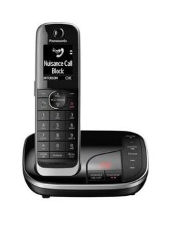 Panasonic Kx-Tgj320Eb Single Cordless Telephone With Answering Machine - Black